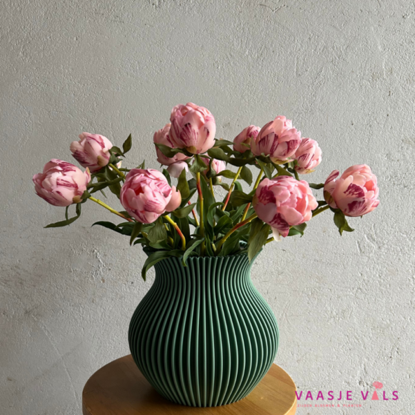 Bos van 3 Pioenen Roze 48cm (S)