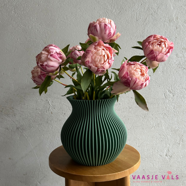 Bos van 3 Pioenen Roze 63cm (M)